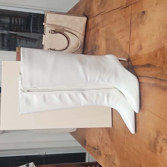 On 34th White Knee-High Boots Sz 9m. Bone Sm Nwt - Picture 2 of 8